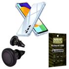 Kit Capinha AntiShock Galaxy A55 + Suporte Magnetico + Pelicula de Vidro 3D - ArmyShield