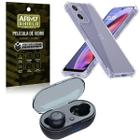 Kit Capinha AntiShock P/ Moto G75 + Fone Bluetooth + Pelicula 3D - ArmyShield