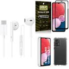 Kit Capinha Samsung A13 4G + Fone de Ouvido Tipo C + Película Vidro 3D