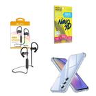 Kit Capinha Samsung A24 + Fone De Ouvido Esportivo HS188 + Película de Cerâmica 9D