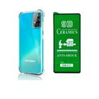 Kit Capinha Transparente Samsung A72 Anti Impactos + Película De Cerâmica 9D Galaxy A72 5g