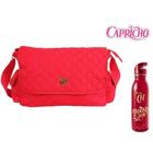 Kit Capricho Vermelho Bolsa Pasta + Garrafa 48608 48887