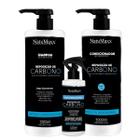 Kit Carbono Natumaxx Shampoo + Condicionador + Leave-in Spray Uso Diário 250ml