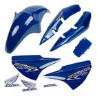 Kit Carenagem Completa Titan 150 Azul 2007 Esd com Adesivos