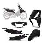 Kit Carenagem Completo Biz 125 2006 ate 2010 Preto SPORTIVE