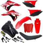 Kit Carenagem Plástico Crf 230 Tanque 7 Litros C/ Torneira Number Plate