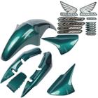 Kit Carenagem Titan 150 2005 Verde KS ES ESD Com Adesivos