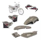 Kit Carenegem Completa Ybr 125 Bege 2003 com Adesivos