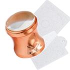 Kit carimbo placa e raspador bronze c/ zoom