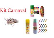 Kit Carnaval 2un Confete +serpentina +tinta Cabelo +espuma