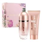 Kit Carolina Herrera 212 Vip Rosé Perfume Feminino 80ml + Hidratante Corporal 100ml hd24