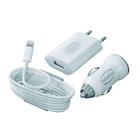 Kit Carregador Automotivo + Carregador Iphone C/ 1 Entrada Usb 1a Kt200 Newlink - Oex