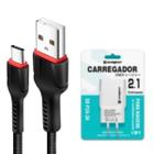 Kit Carregador Compatível com Motorola G53- Cabo USB C e Fonte