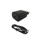 Kit Carregador de Parede Carga Rápida 20W com Cabo USB A Preto - Lity