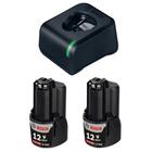 Kit Carregador e 2 Baterias 12V 2,0Ah Bosch