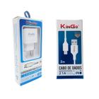 Kit Carregador Lightning Kingo + Cabo USB 2m para iPhone 7