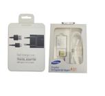 Kit Carregador Samsung Turbo Tipo C + Micro Usb Branco