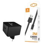 Kit Carregador Turbo 2 Metros compatível com Samsung Galaxy J7 - Cabo Micro USB V8 e Fonte