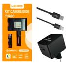 Kit Carregador Turbo compatível com Samsung Galaxy A01 - Cabo Micro USB V8 e Fonte