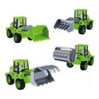 Kit Carrinho 4 Tratores Agricultura C/ Motor À Fricção Pull Back Rural Fazenda - Bee Toys