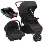 Kit carrinho bebê 3 rodas breeze com bebê conforto e base infanti
