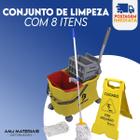 Kit Carrinho + Cabo + Mop Úmido Doblo Flex 20 Bralímpia - Bralimpia