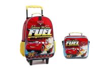 Kit Mochila Infantil Blaze Monster Machine Carro Rodinhas G