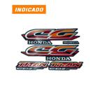 Kit Cartela Faixas Adesivas Honda Titan 125 97 Verde Jogo Adesivo Completo