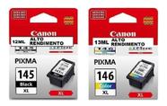 Kit Cartuchos Tinta Original Canon Pg-145xl E Cl-146xl