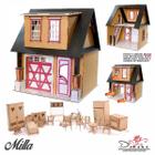 Kit Casa Boneca Escala Barbie Garagem Milla Eco 18 Mov Ec - Indústria Fenix