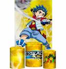 Kit Casado Beyblade Trio Capa Cilindro Retangular Tecido