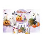 Kit Casado Halloween Painel Redondo Trio Capas Cilindro 2