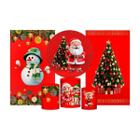 Kit Casado Natal 3D Painel Redondo +Trio Cilindro + 2