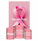 Kit Casado Outubro Rosa Trio Capa Cilindro Retangular Tecido
