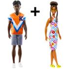 Kit Casal Barbie E Ken Fashionistas 30 Cm Modelo 1 Mattel