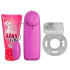 KIT CASAL ESSENCIAL: Vibrador Multivelocidades Controle Remoto + Anel peniano + Xana Loka Excitante feminino