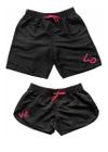 Kit Casal Short Bermuda Moda Praia Tactel Love