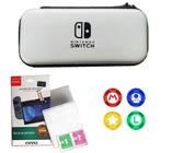 Kit Case Bag Estojo para Viagem Switch + Película De Vidro + 4 Grip
