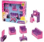 Kit Casinha de Boneca Judy Home Sala Infantil 7 Peças