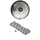 Kit Cassete K7 10v 11/46 Veloforce + Corrente Bicicleta Padrão Shimano