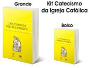 Kit catecismo da igreja católica grande e bolso