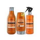 Kit Cauterização  Shampoo, Condicionador, Spray Forever Liss