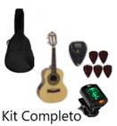 Kit Cavaco Giannini Acústico CS1 Louro Faia NT + Capa + Afinador + Porta Palhetas c/5