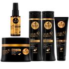 Kit Cavalo Forte Haskell 5 Produtos P Shampo Condicionador Máscara Leave-In Selante