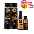 Kit Cavalo Forte Haskell - Shampoo Cond. Selante e Complexo (Ganhe 1 Mini Cronograma)