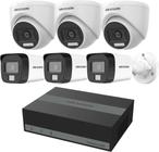 Kit CCTV Hikvision DVR DS-J142I/E08HGHI-B+6CAM com 6 Cameras 1080P/SSD