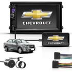 Kit Central Multimidia 2 Din Mp5 Bt Espelha Chevrolet Cobalt