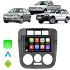 Kit Central Multimidia Android Auto Carplay Gol Parati Saveiro G4 7" Voz Google Siri Tv Gps