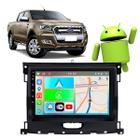 Kit Central Multimídia Android CarPlay 9" Ranger 2017-2021 Câmera + CanBus Mantém Funções Originais