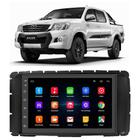 Kit Central Multimídia Android Hilux SRV 2012 2013 2014 2015 7 Polegadas GPS Tv Online Bluetooth